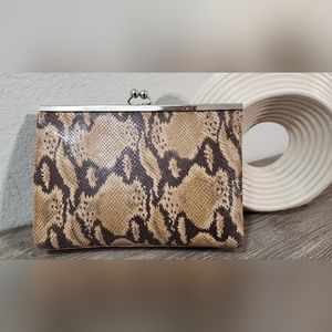 Neiman Marcus snakeskin clutch